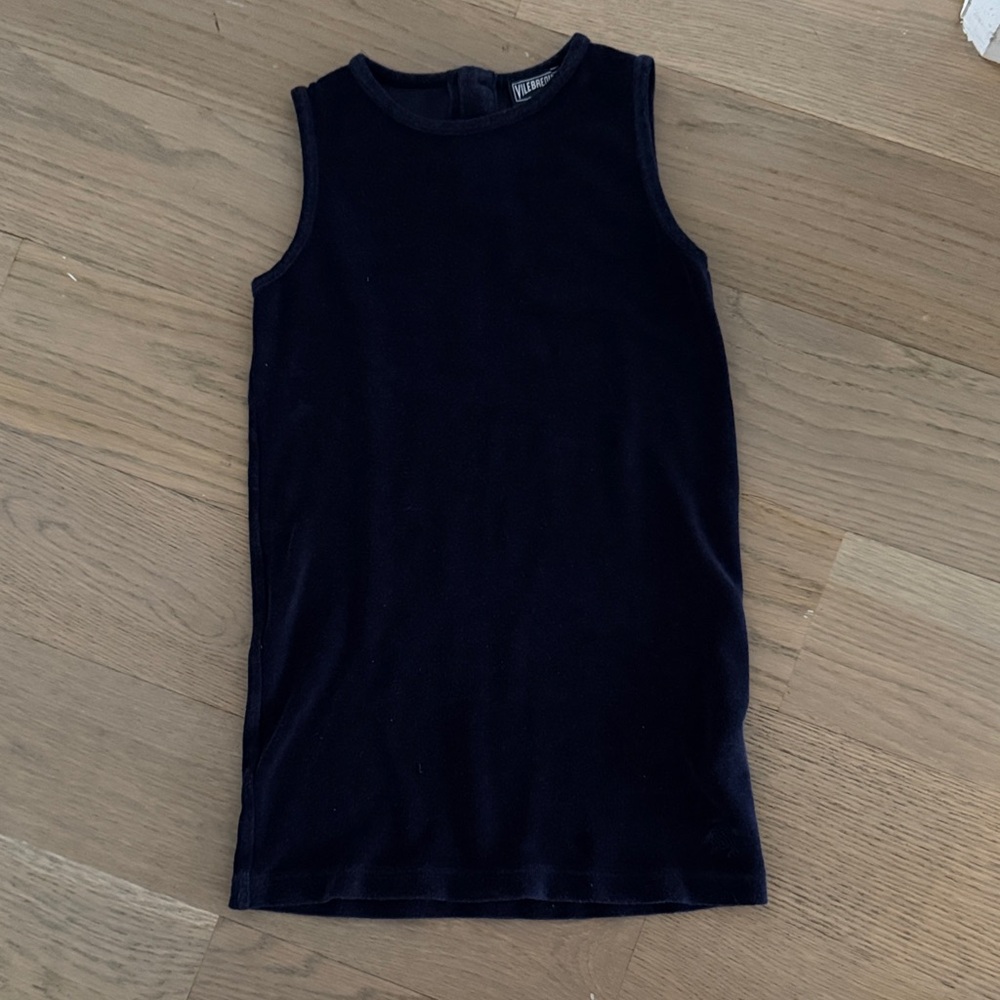 Vilebrequin Kids Dark Blue terry dress